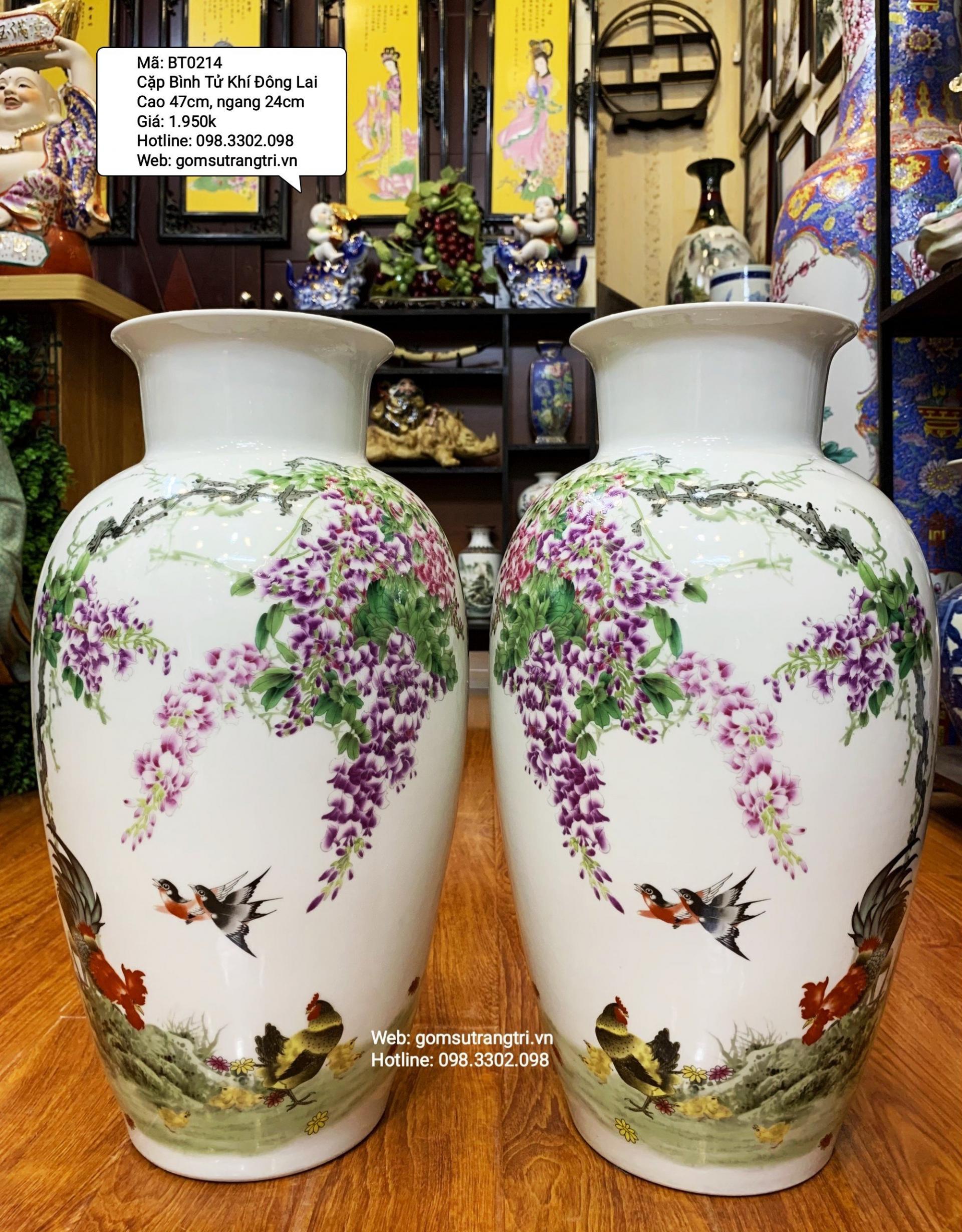 Cặp Bình Tử Khí Đông Lai